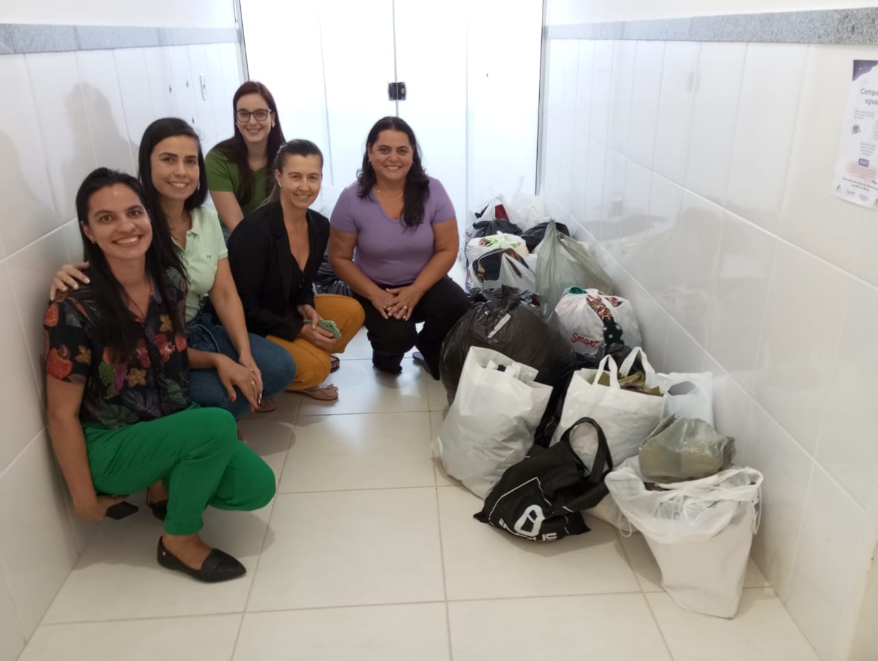 ESF “Ivo Oliosa”, em Quarteirão, realiza campanha do agasalho e faz doação para abrigo municipal, Cáritas e famílias carentes